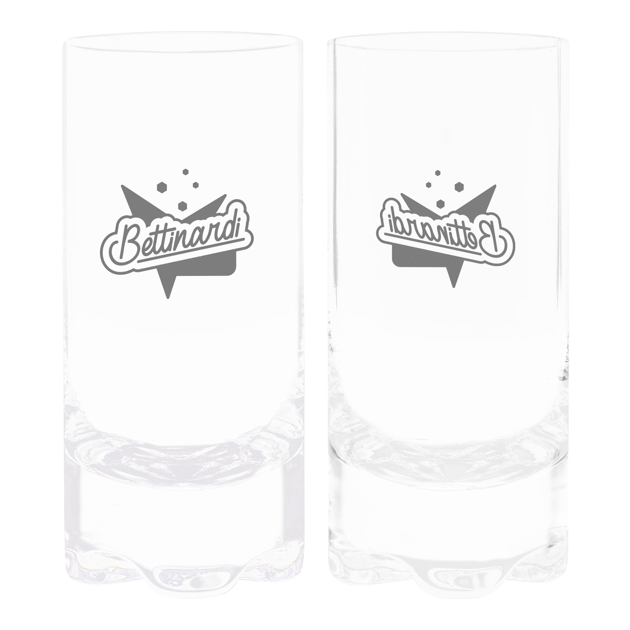 1950s Sterling Cut Glass New York Hiball (Set of 2)