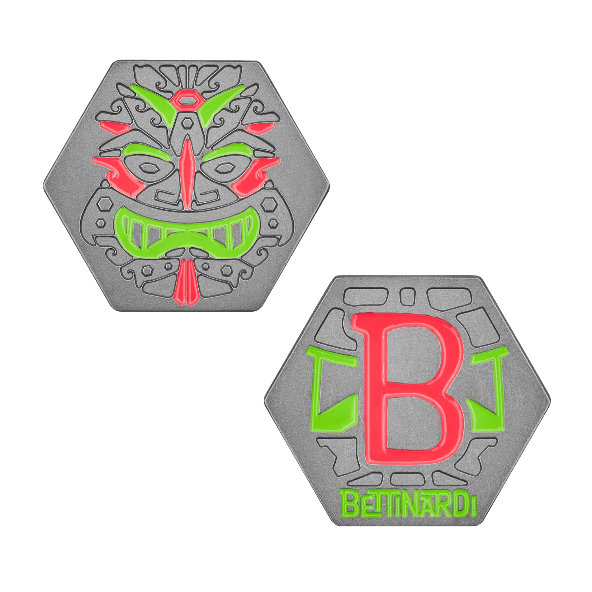 Tiki Hex Cutout Ball Marker