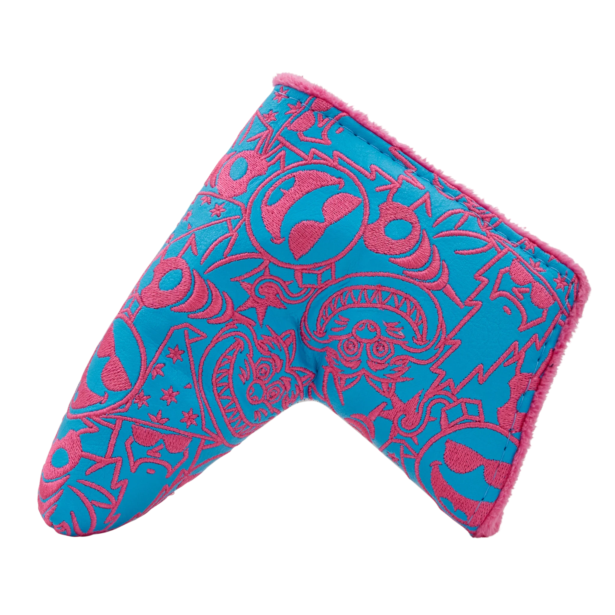 2026 PGA Show Multi Icon-White/Blue/Pink Blade Putter Headcover - Image 2