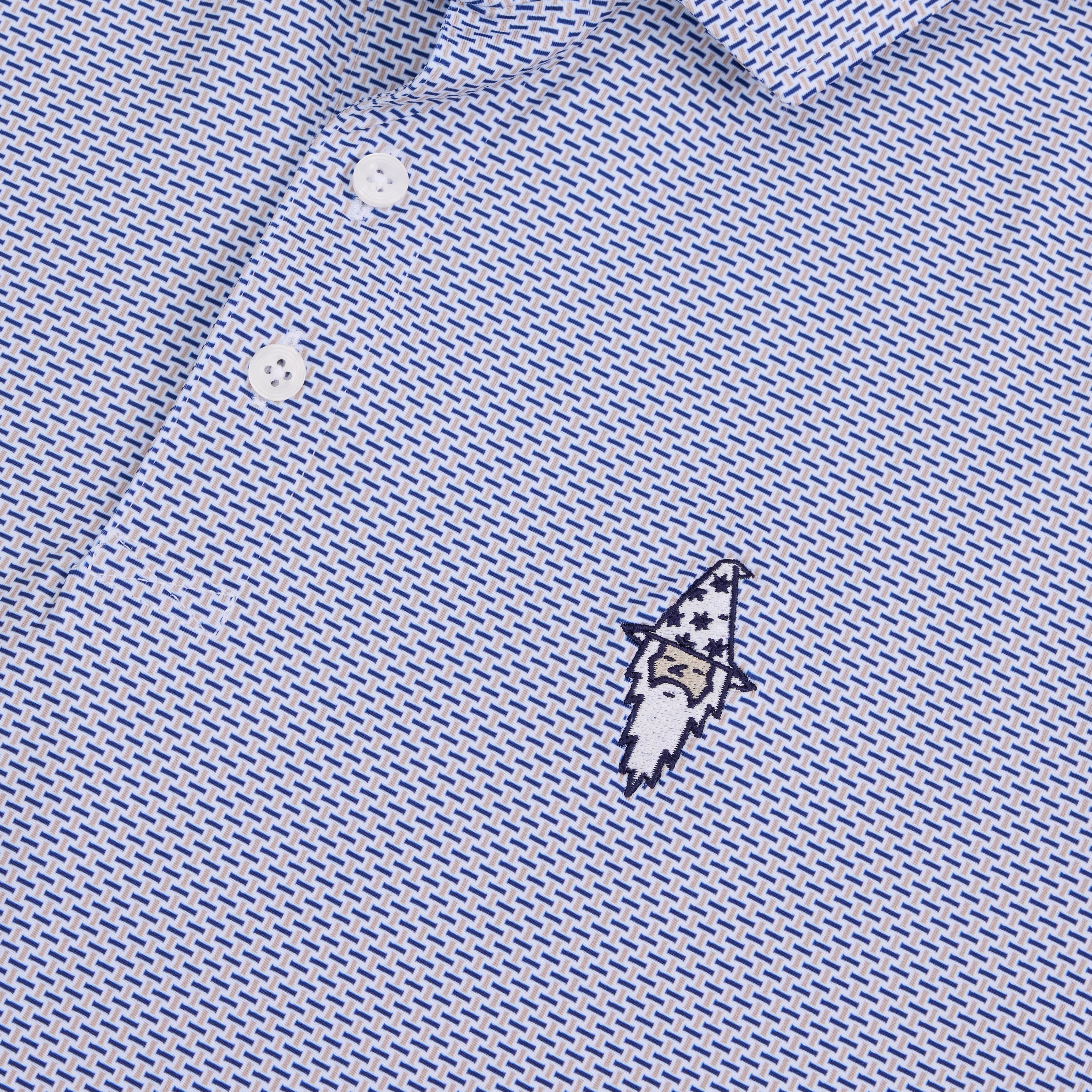 Bettinardi Holderness & Bourne Wizard Davis Polo (Dune & Navy) - Image 4