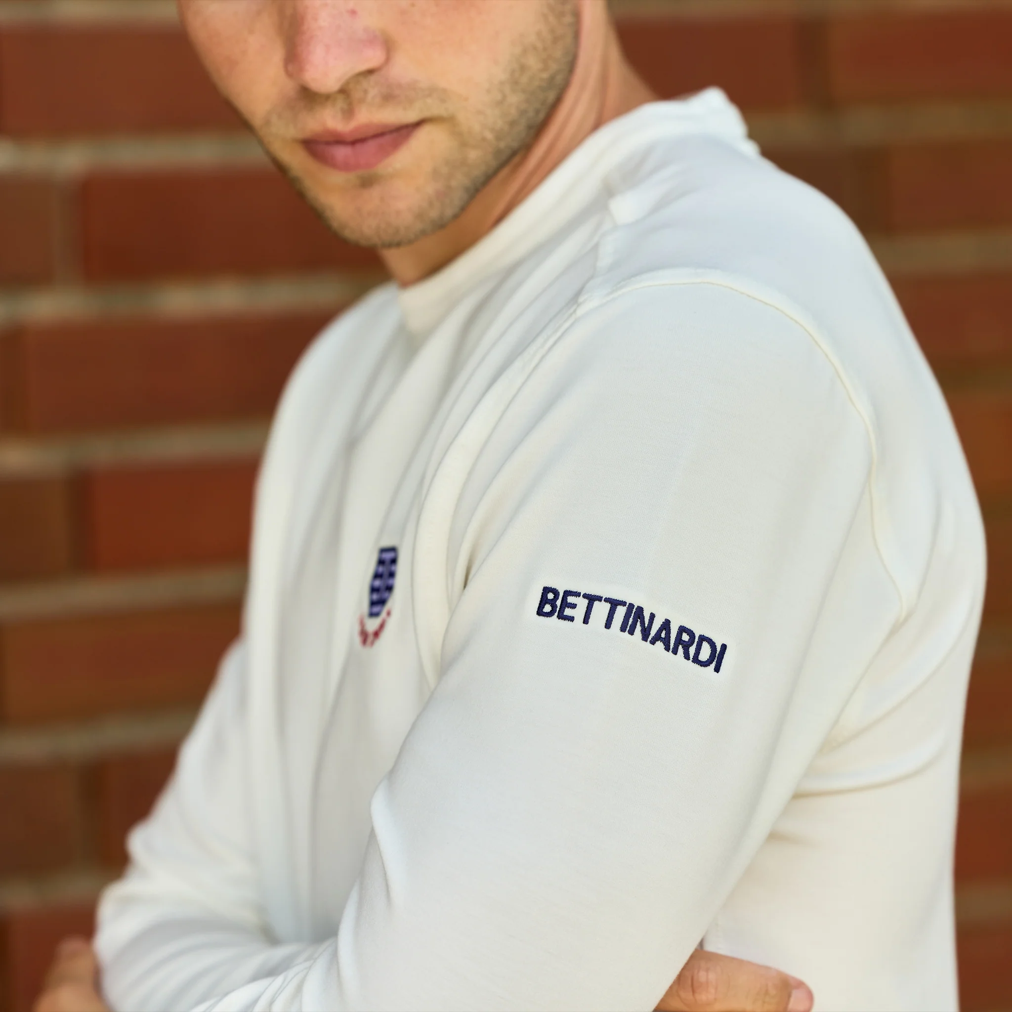 Bettinardi Johnnie-O Tour Dept. Willard Crewneck (Sand Dollar) - Image 3
