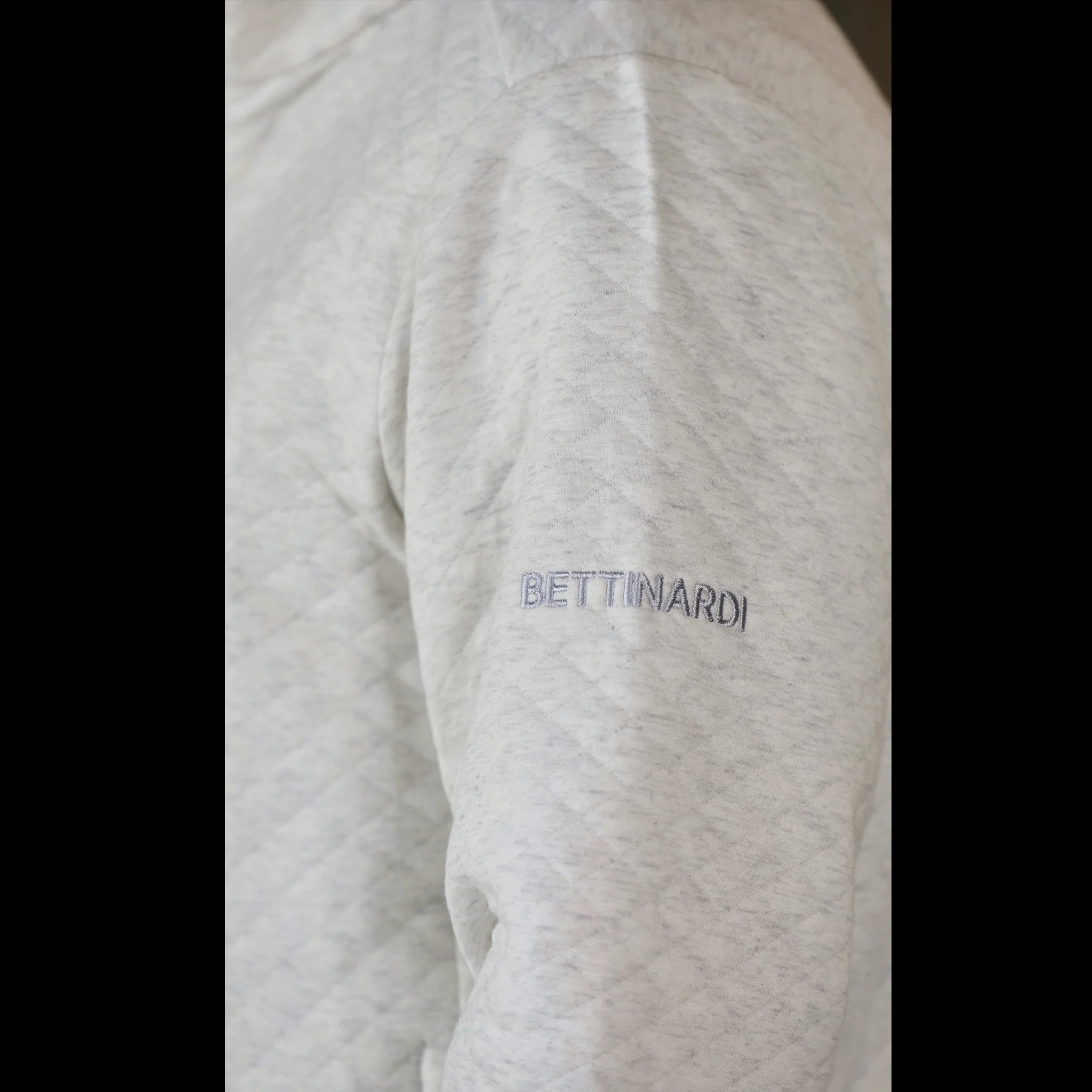 Bettinardi RLX Poison Bomb Quilted Quarter-Zip Mockneck Sweatshirt (Soho Heather) - Image 4