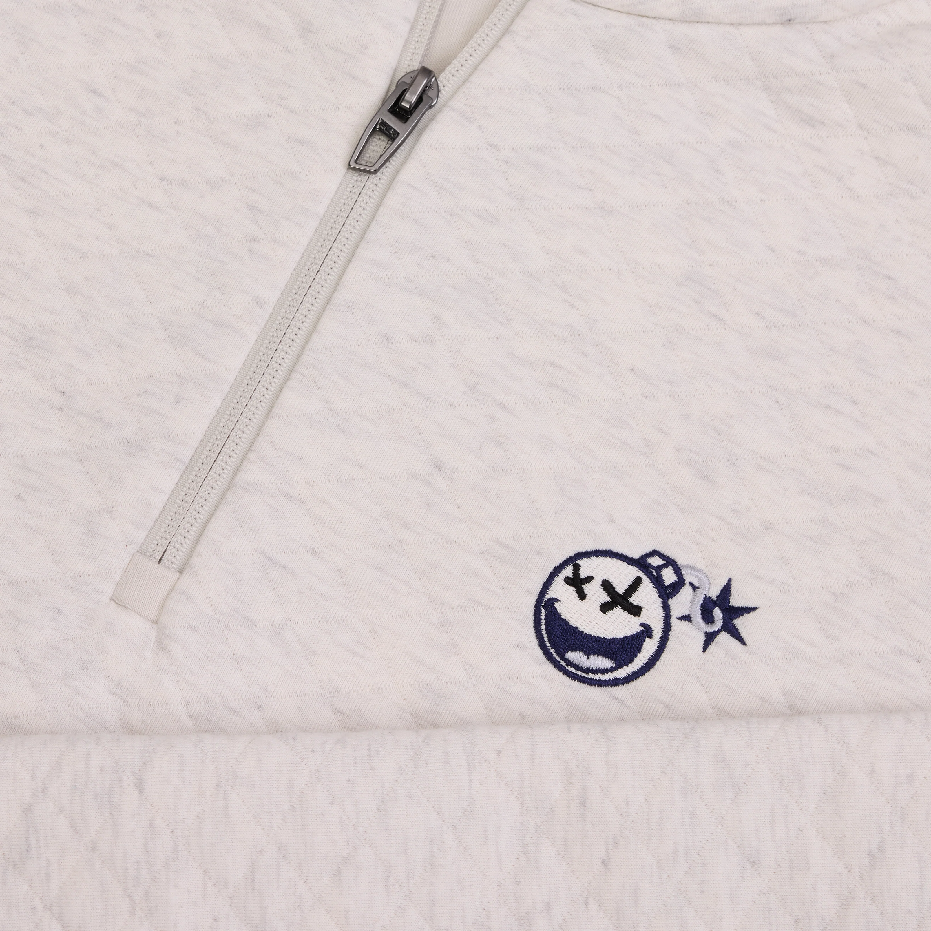 Bettinardi RLX Poison Bomb Quilted Quarter-Zip Mockneck Sweatshirt (Soho Heather) - Image 5