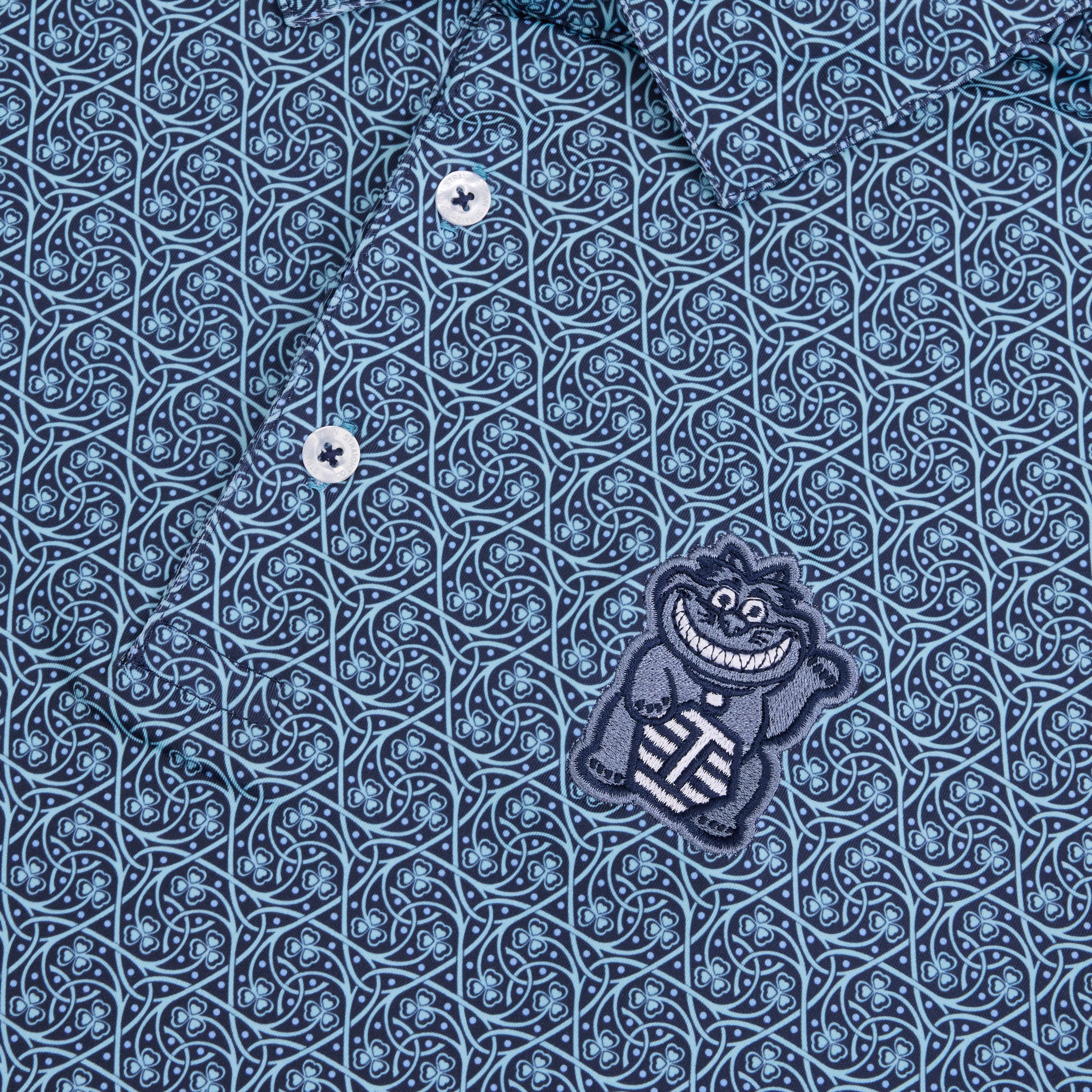 Bettinardi Straight Down Lucky Cat Portrush Polo (New Indigo) - Image 4