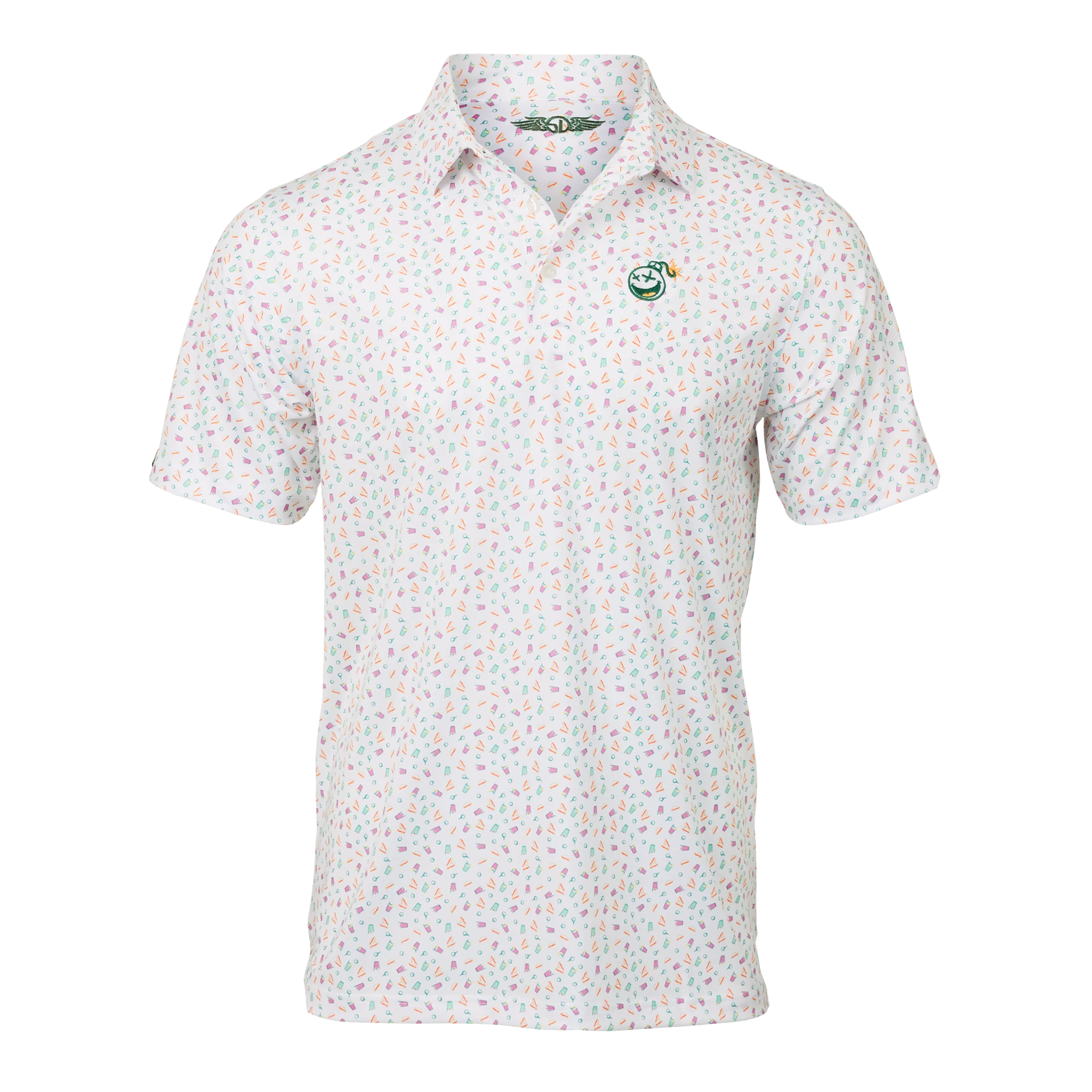 Bettinardi Straight Down Poison Bomb Pimento Cheese Polo (White) - Image 5