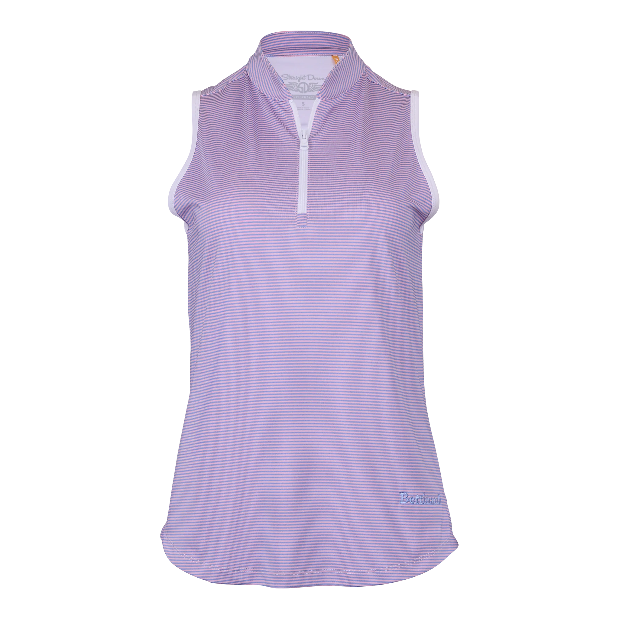 Bettinardi Straight Down Queen B Georgia Stripe Sleeveless Polo - Image 5