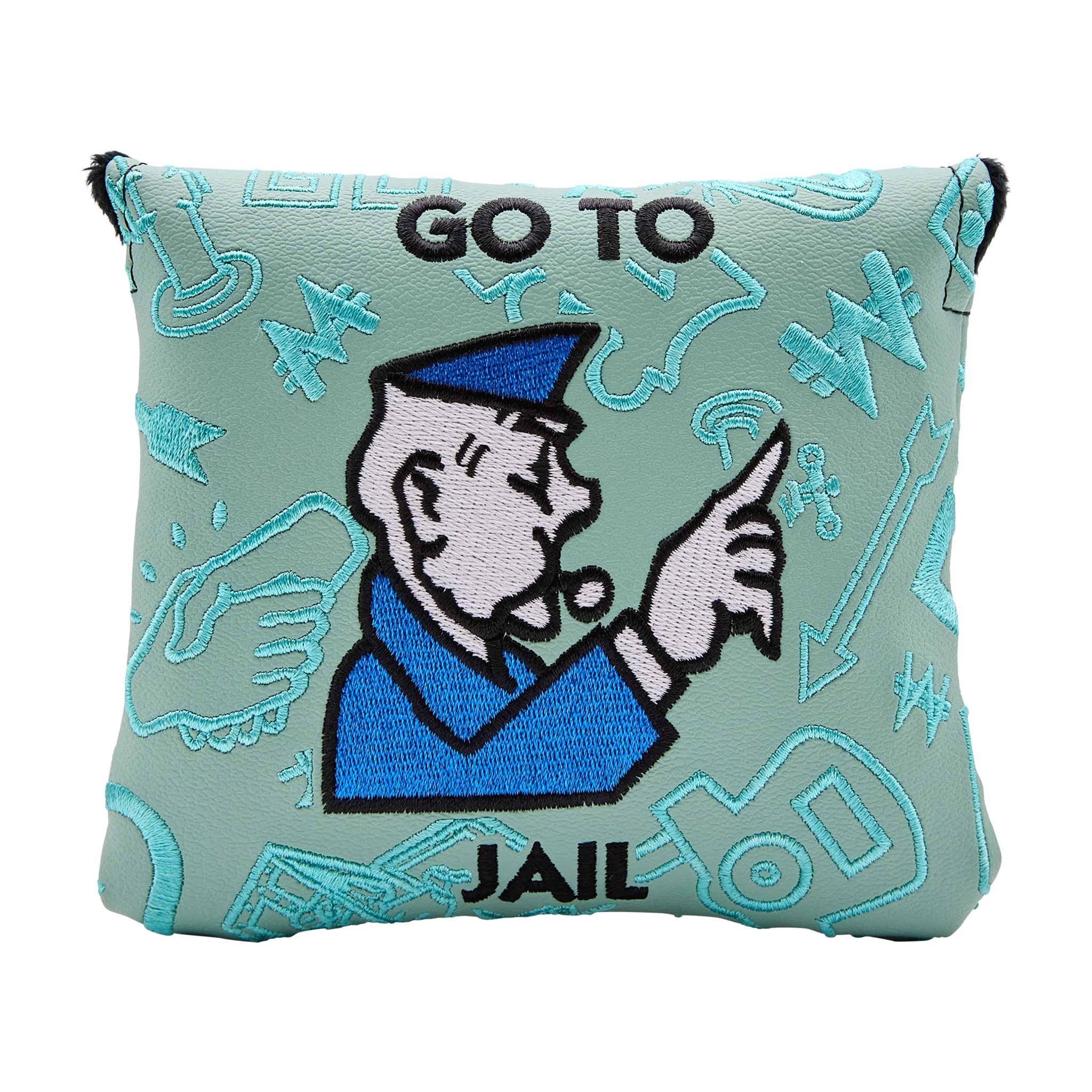 Bettinardi x Monopoly Go To Jail Mallet Putter Headcover