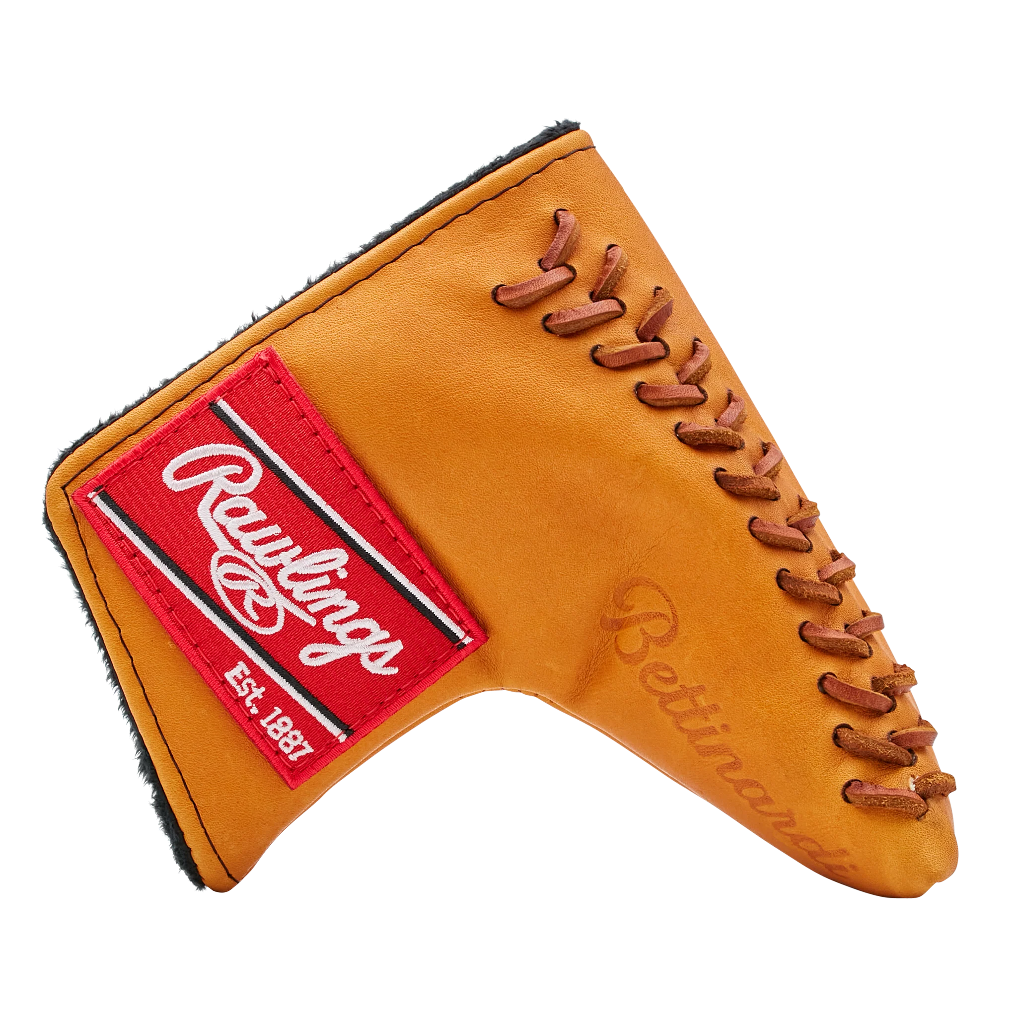 Bettinardi x Rawlings Genuine Horween Leather Tan Blade Putter Headcover - Image 3
