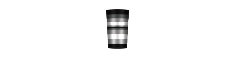 Charcoal and Silver Ferrules Set