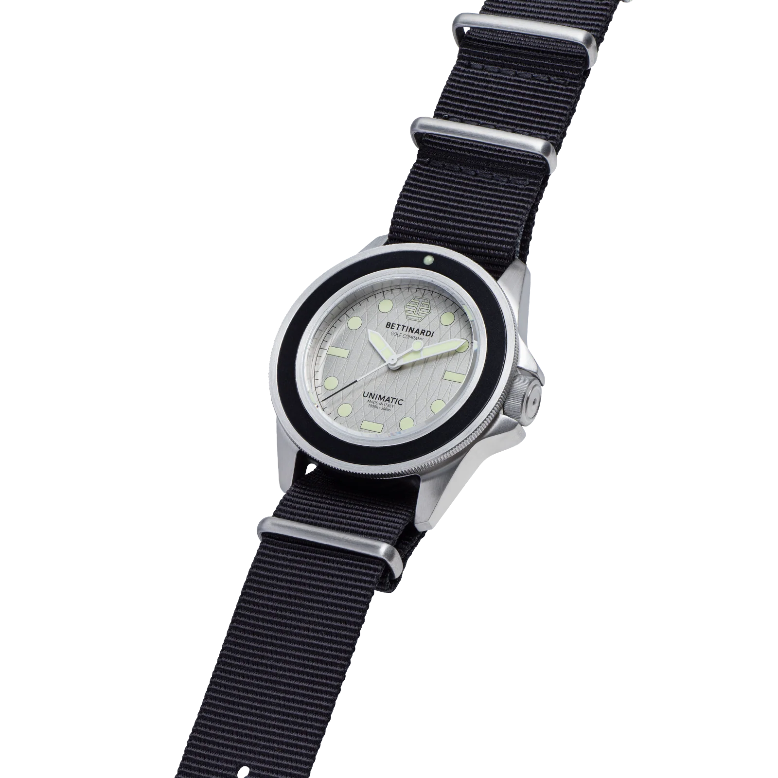 Exclusive Bettinardi x Unimatic Silver Flymill U1 Classic Watch - Image 3