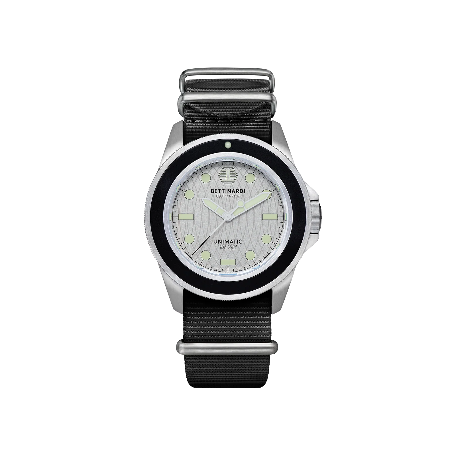 Exclusive Bettinardi x Unimatic Silver Flymill U1 Classic Watch - Image 4