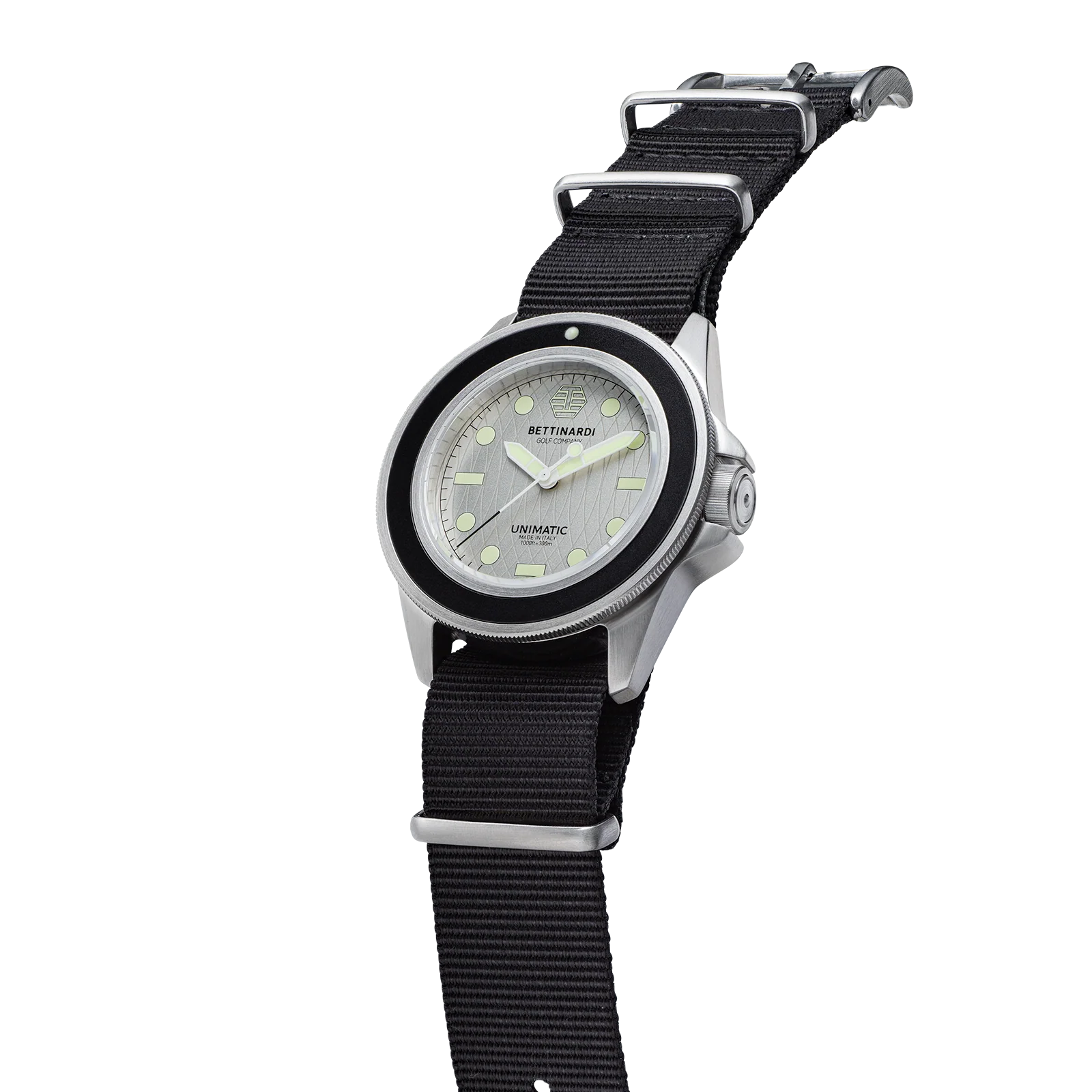 Exclusive Bettinardi x Unimatic Silver Flymill U1 Classic Watch - Image 5