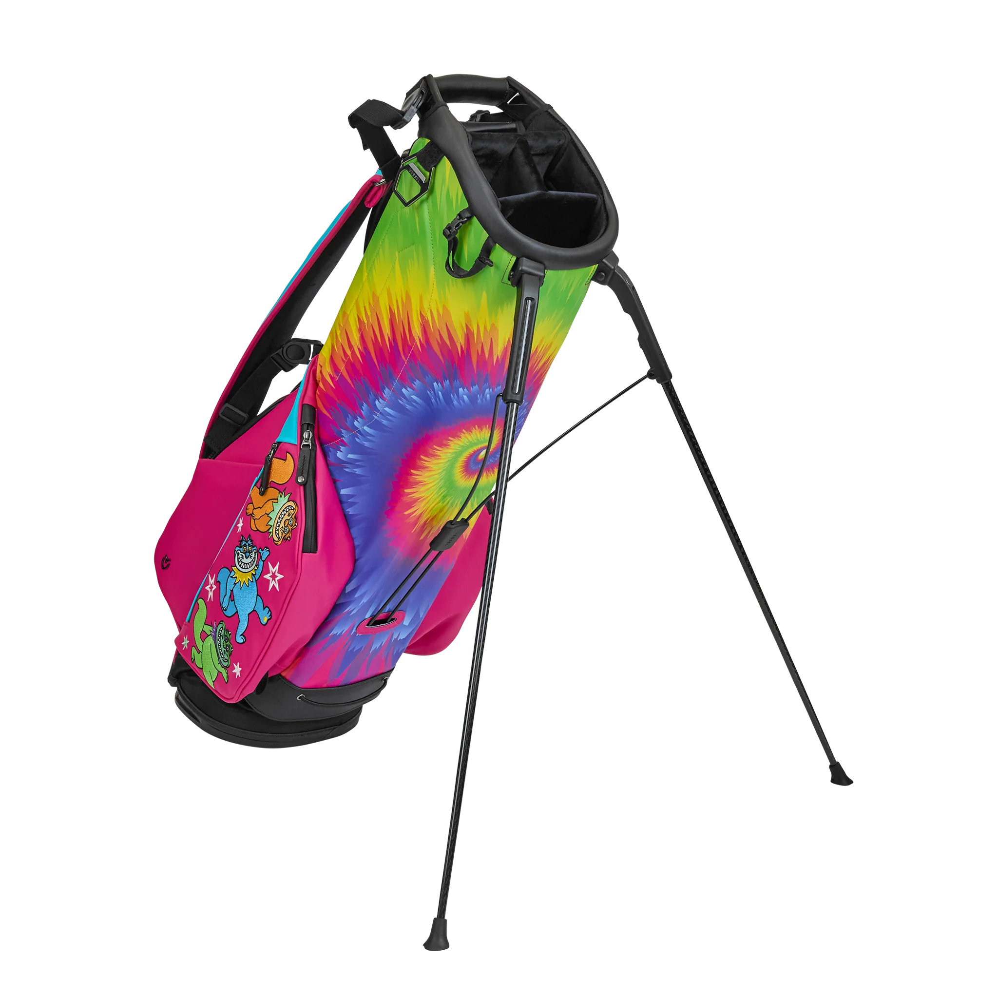 Galactic Groove Grateful Cat Rainbow Tie-Dye Vessel VLX 2.0 Stand Bag