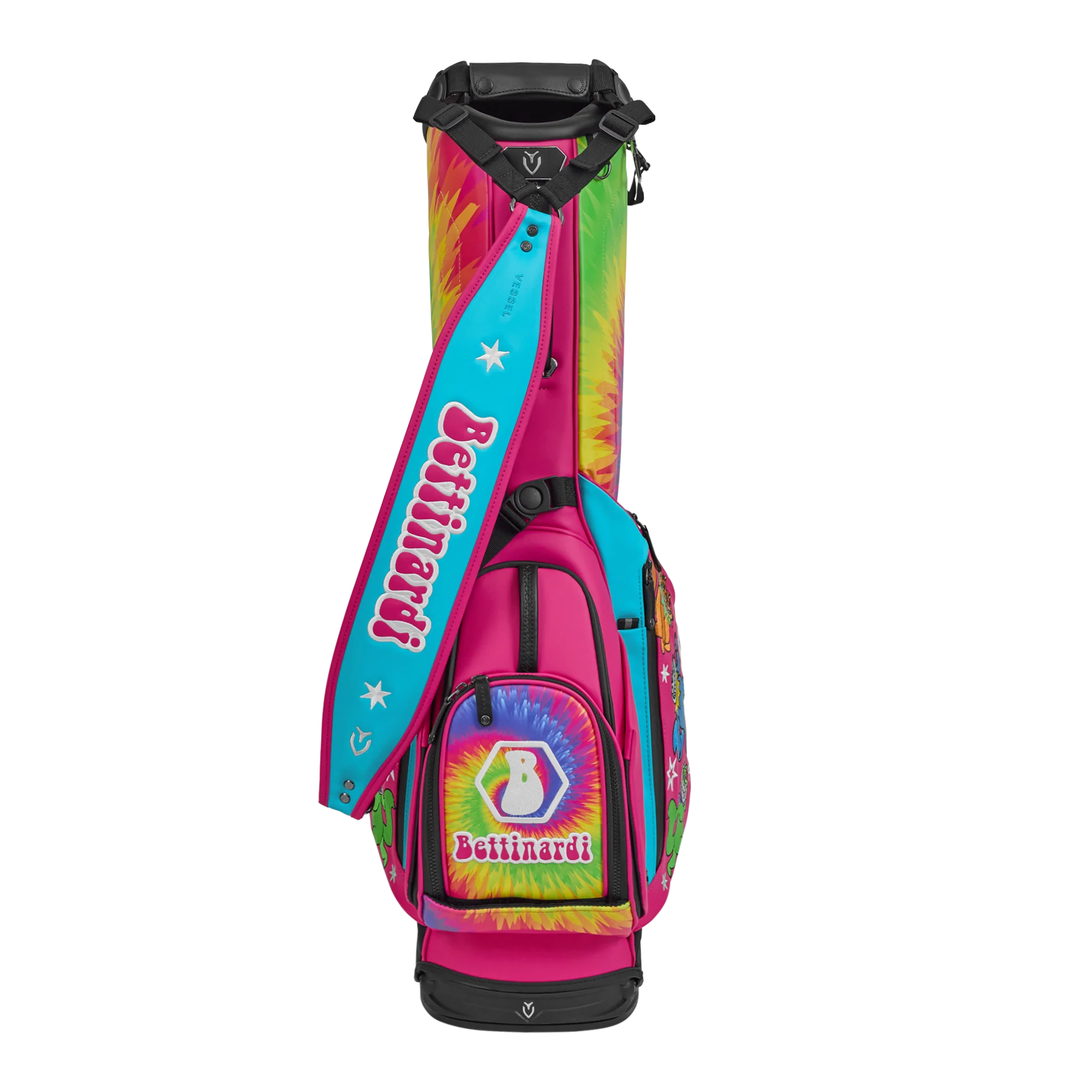 Galactic Groove Grateful Cat Rainbow Tie-Dye Vessel VLX 2.0 Stand Bag - Image 3