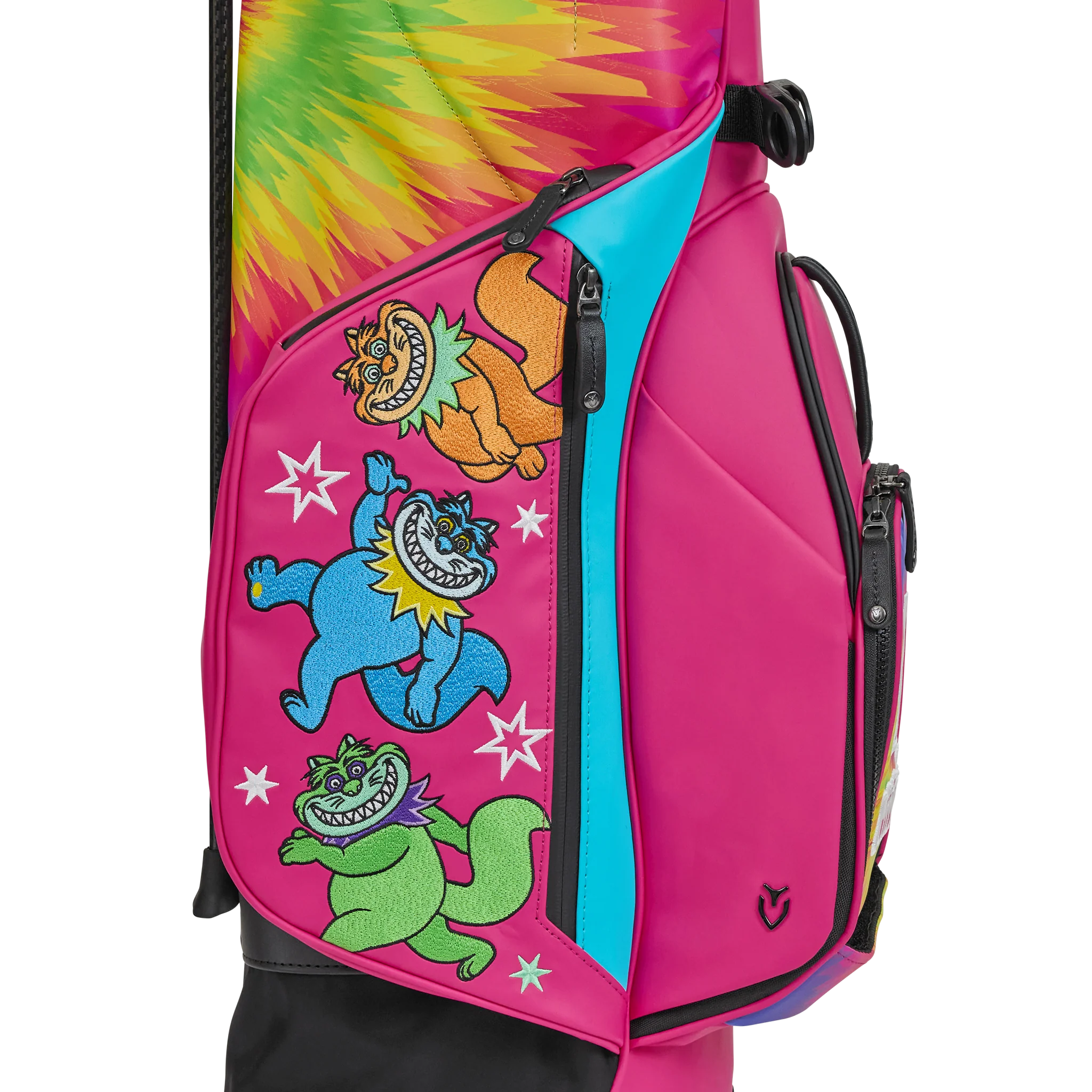 Galactic Groove Grateful Cat Rainbow Tie-Dye Vessel VLX 2.0 Stand Bag - Image 5