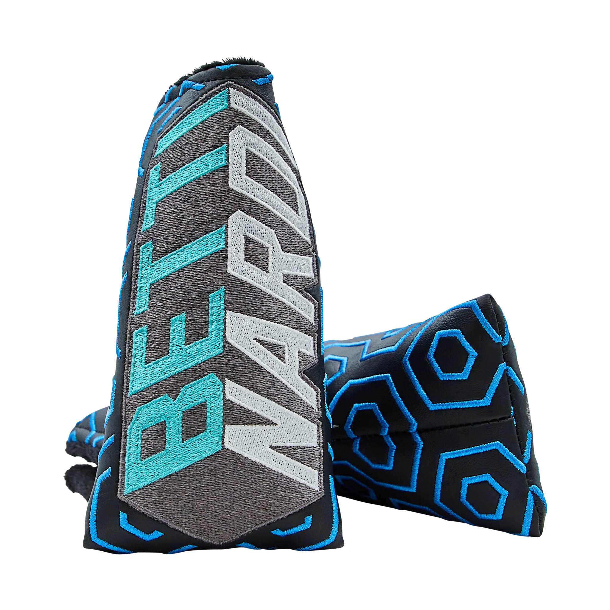 Geometric Blue Blade Headcover