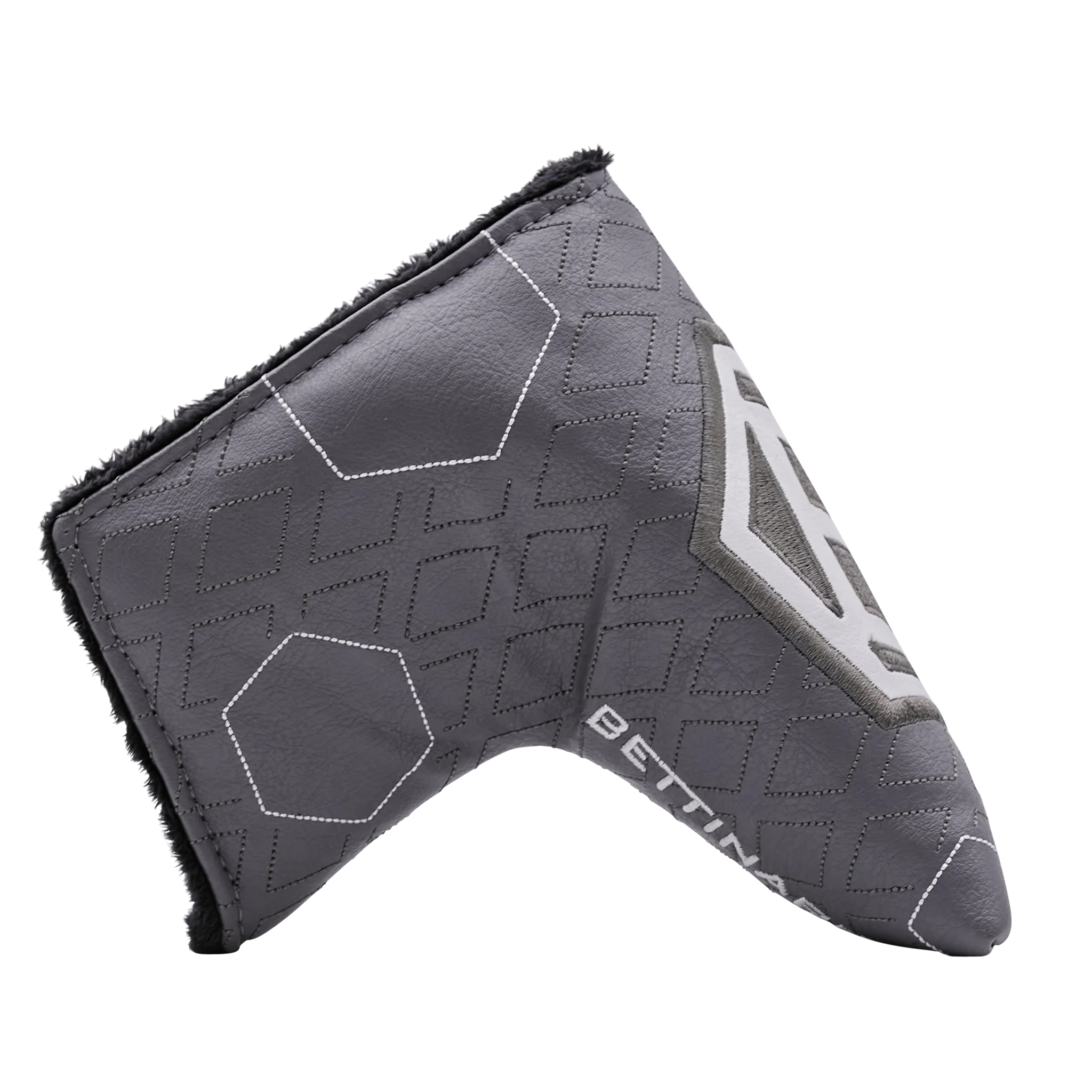 Graphite & Steel Diamond Face Hex B Blade Putter Headcover - Image 4