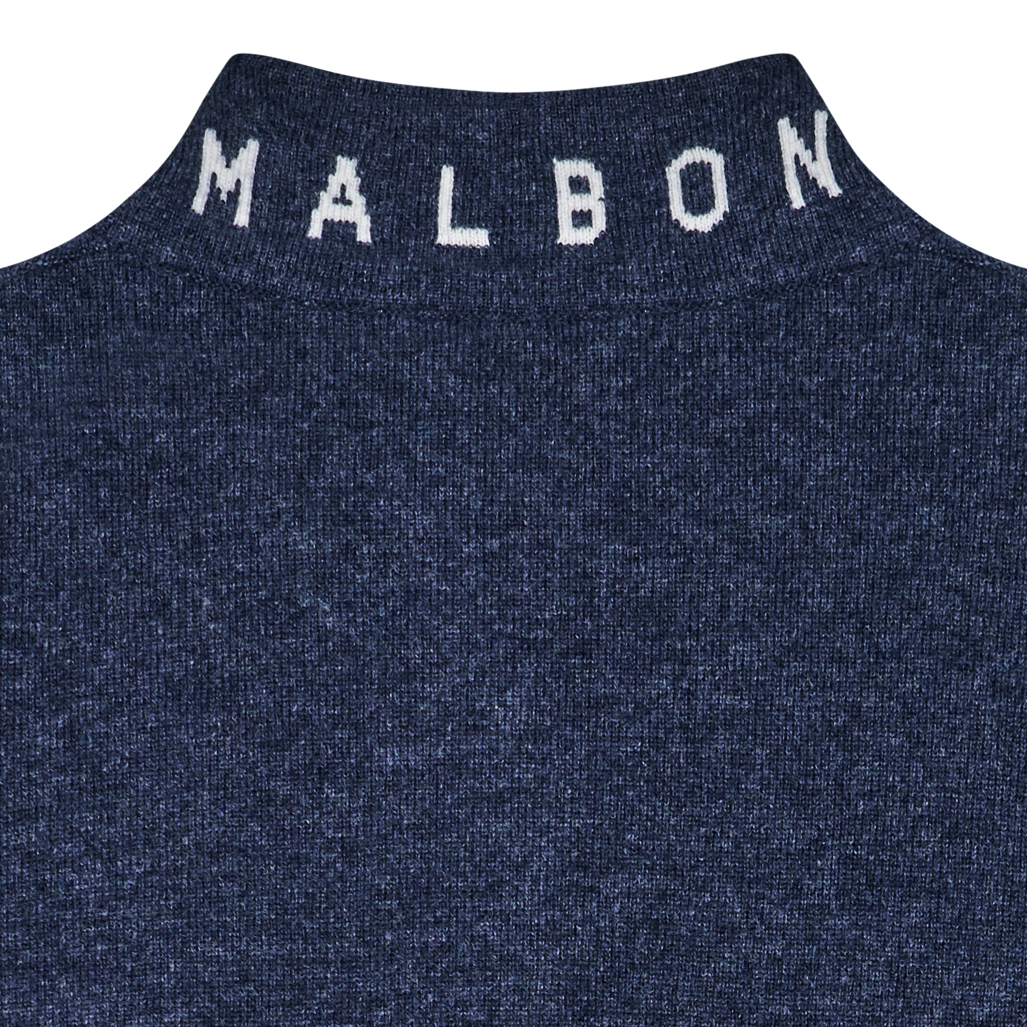 Malbon x Bettinardi Cashmere Blend Quarter Zip (Maritime Blue) - Image 2
