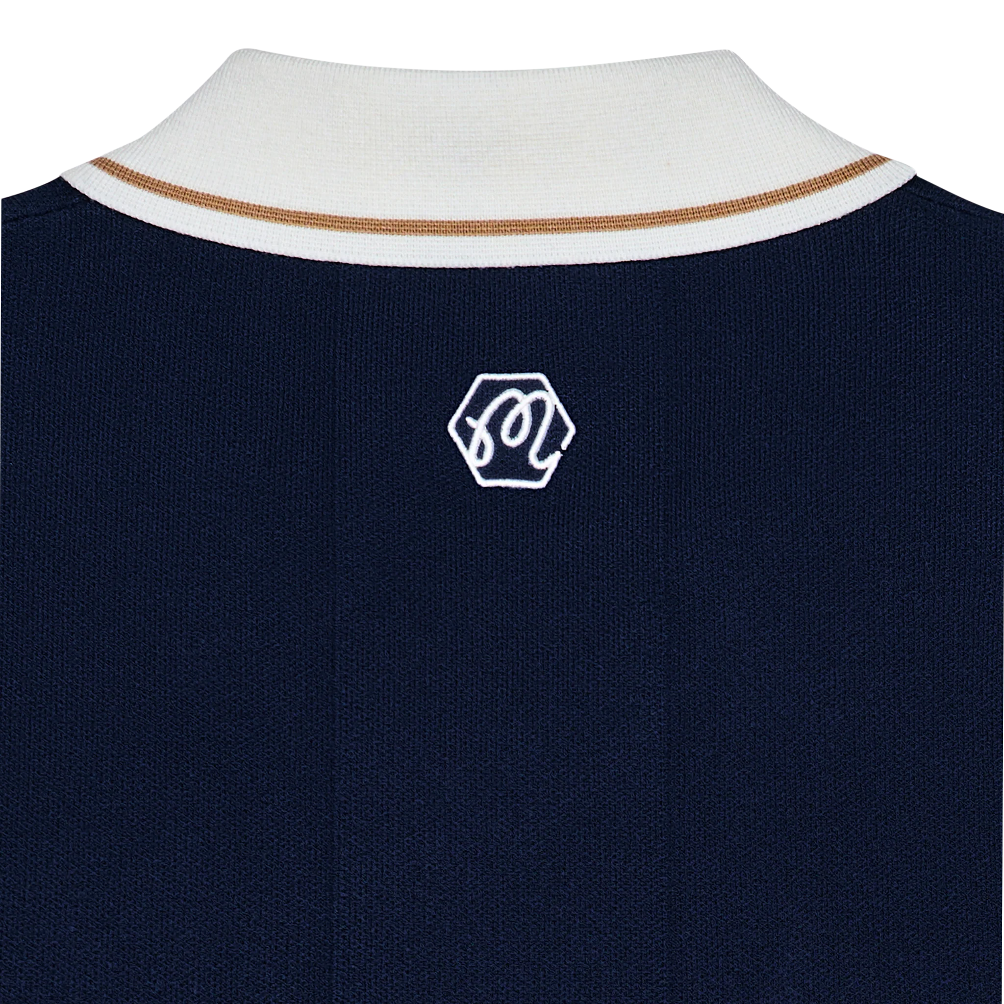 Malbon x Bettinardi Knit Polo (Maritime Blue) - Image 2
