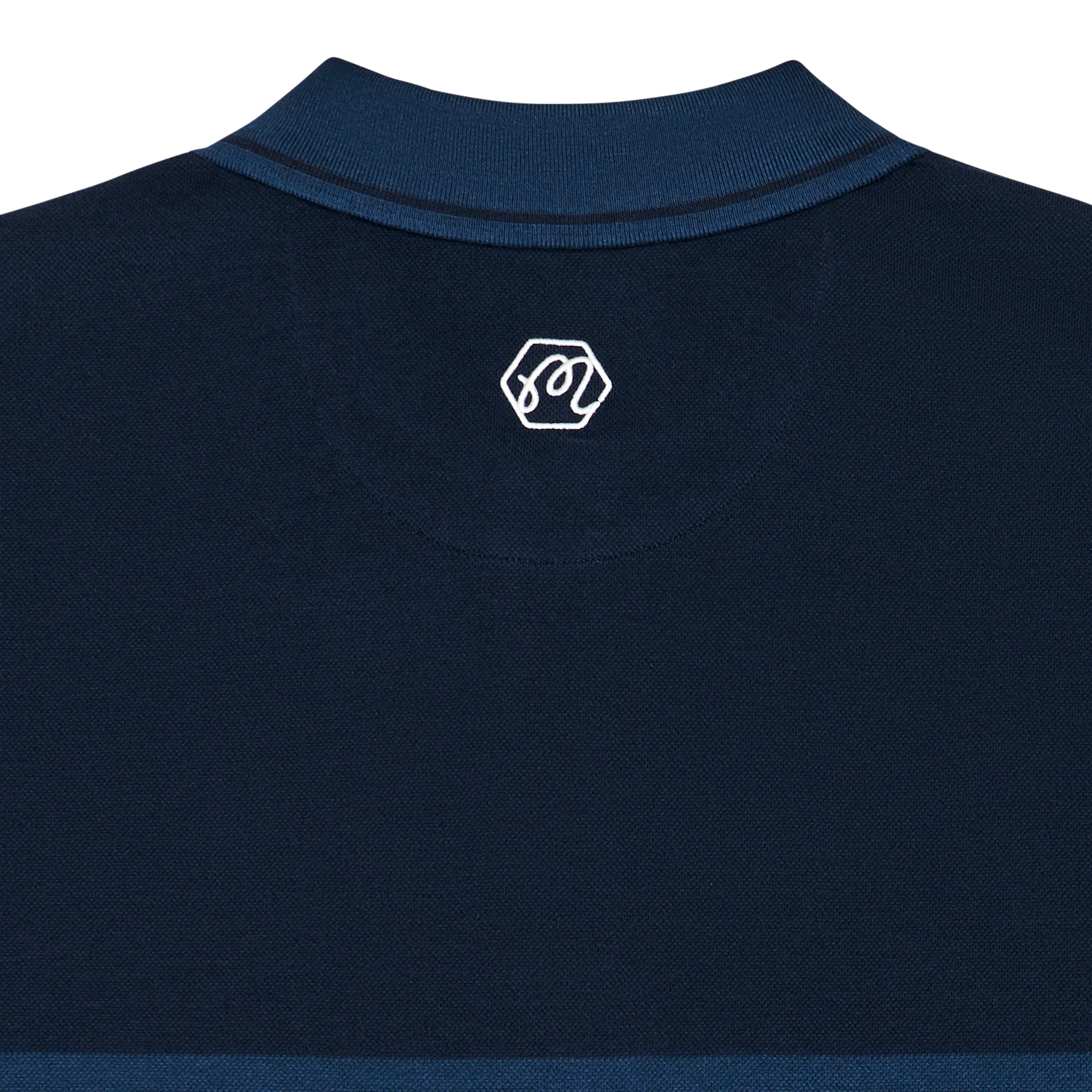 Malbon x Bettinardi Pique Polo (Sailor Blue) - Image 2