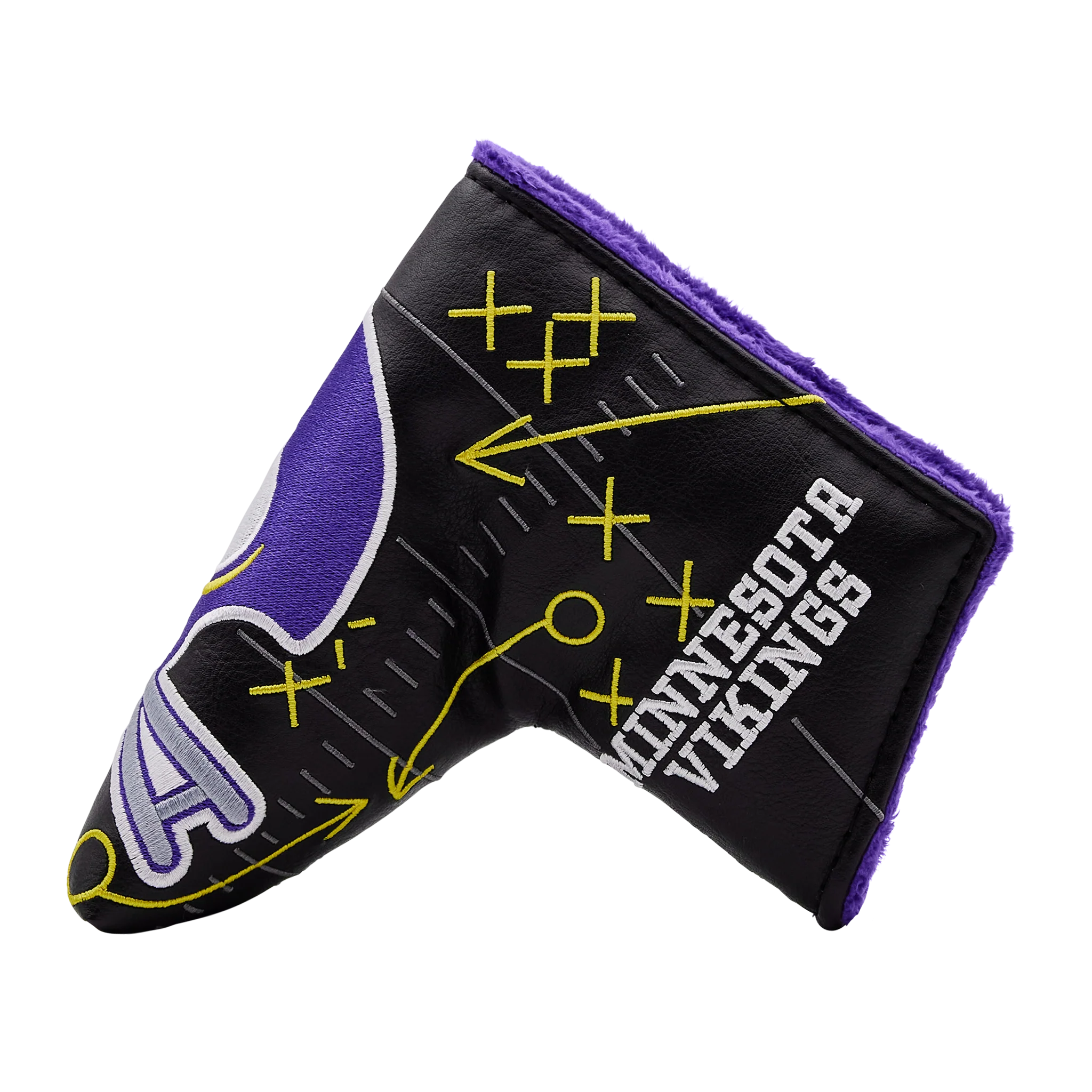Minnesota Vikings X's & O's Classic Helmet Retro Blade Putter Headcover - Image 2