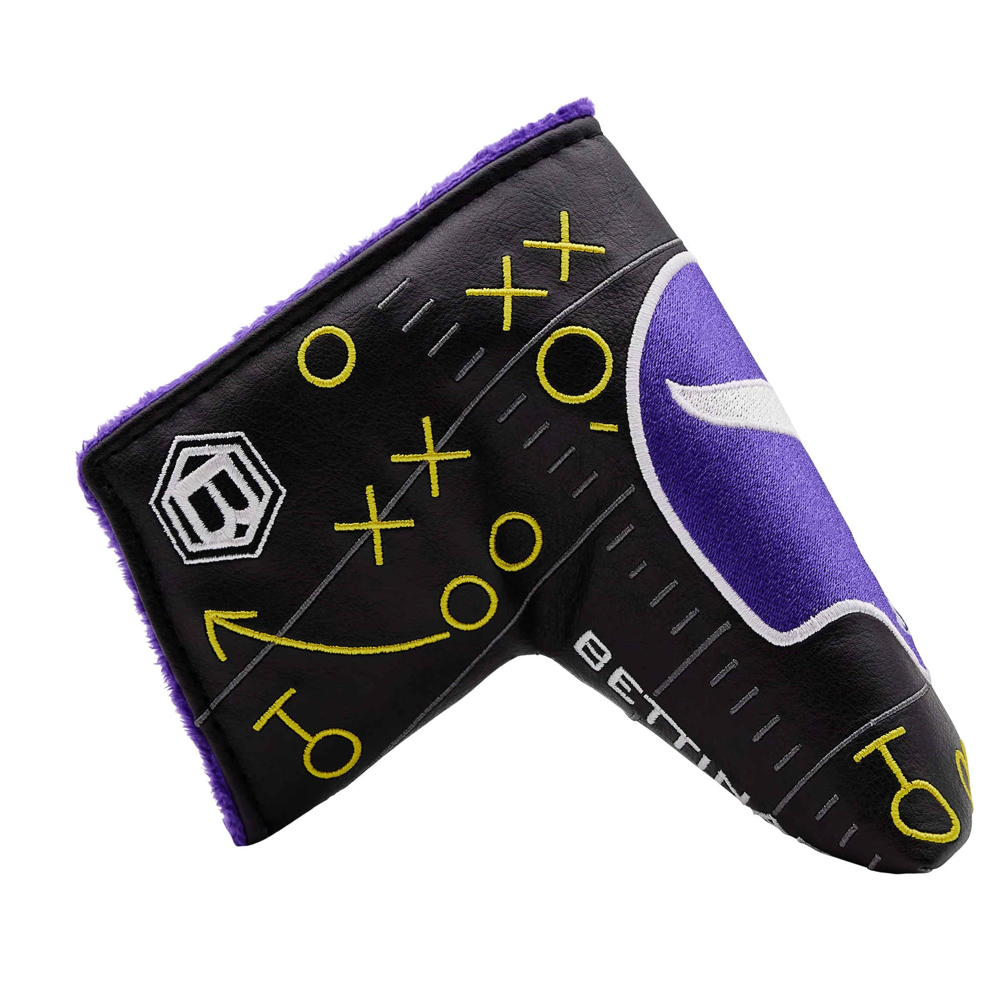 Minnesota Vikings X's & O's Classic Helmet Retro Blade Putter Headcover - Image 4