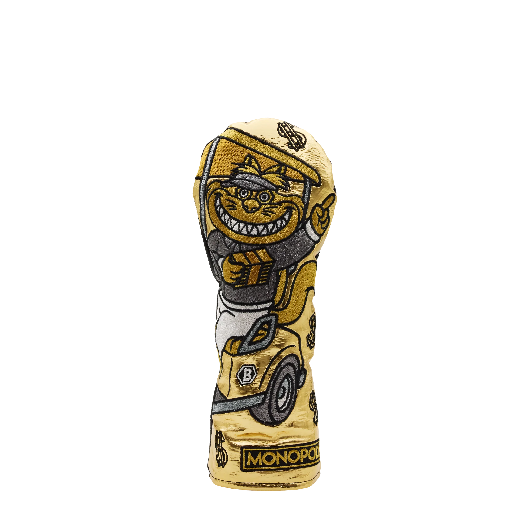 Monopoly x Bettinardi Golden Cart Buddies Fat Cat 3-Wood Cover