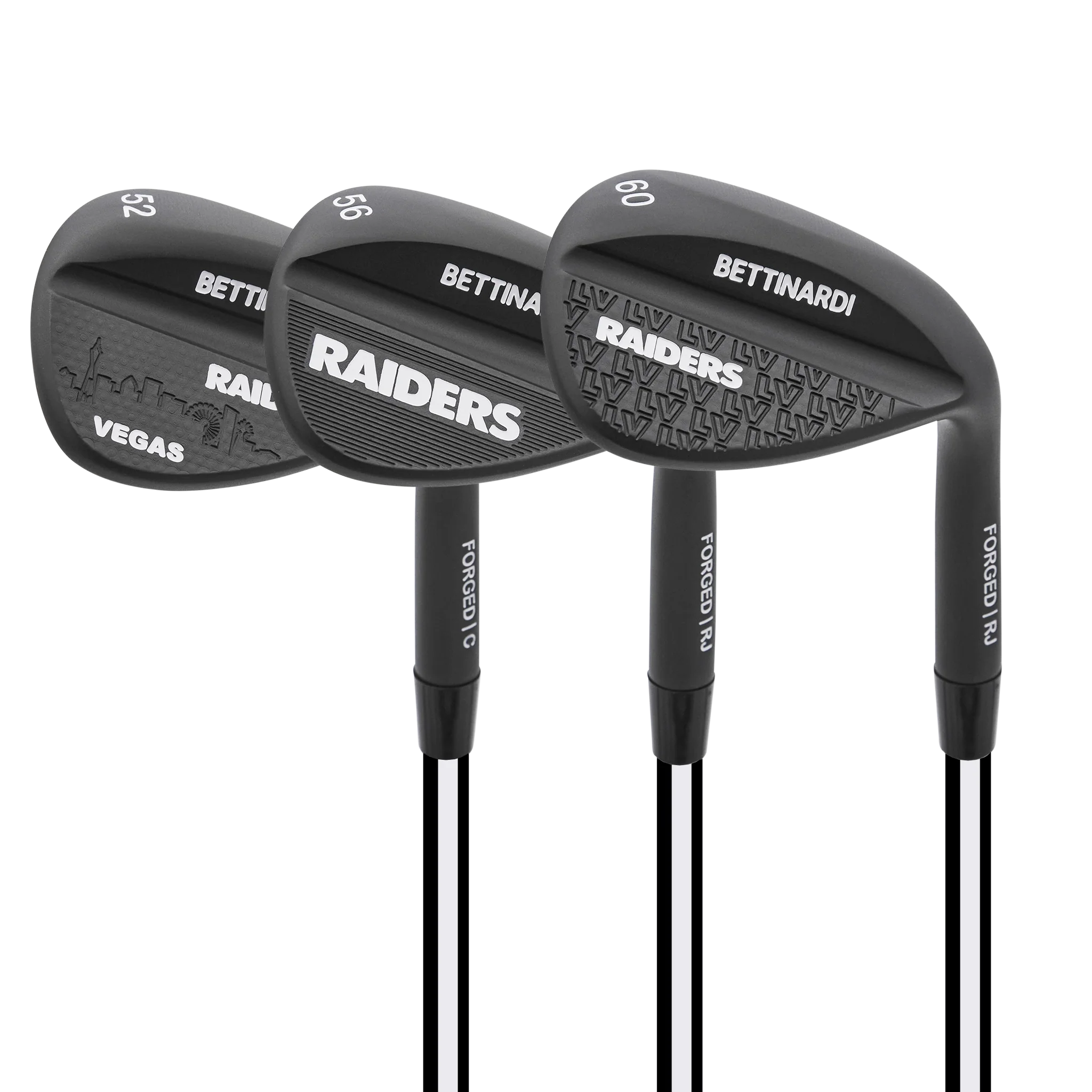 NFL Draft Day Las Vegas Raiders Wedge Set (52°,56°, 60°)