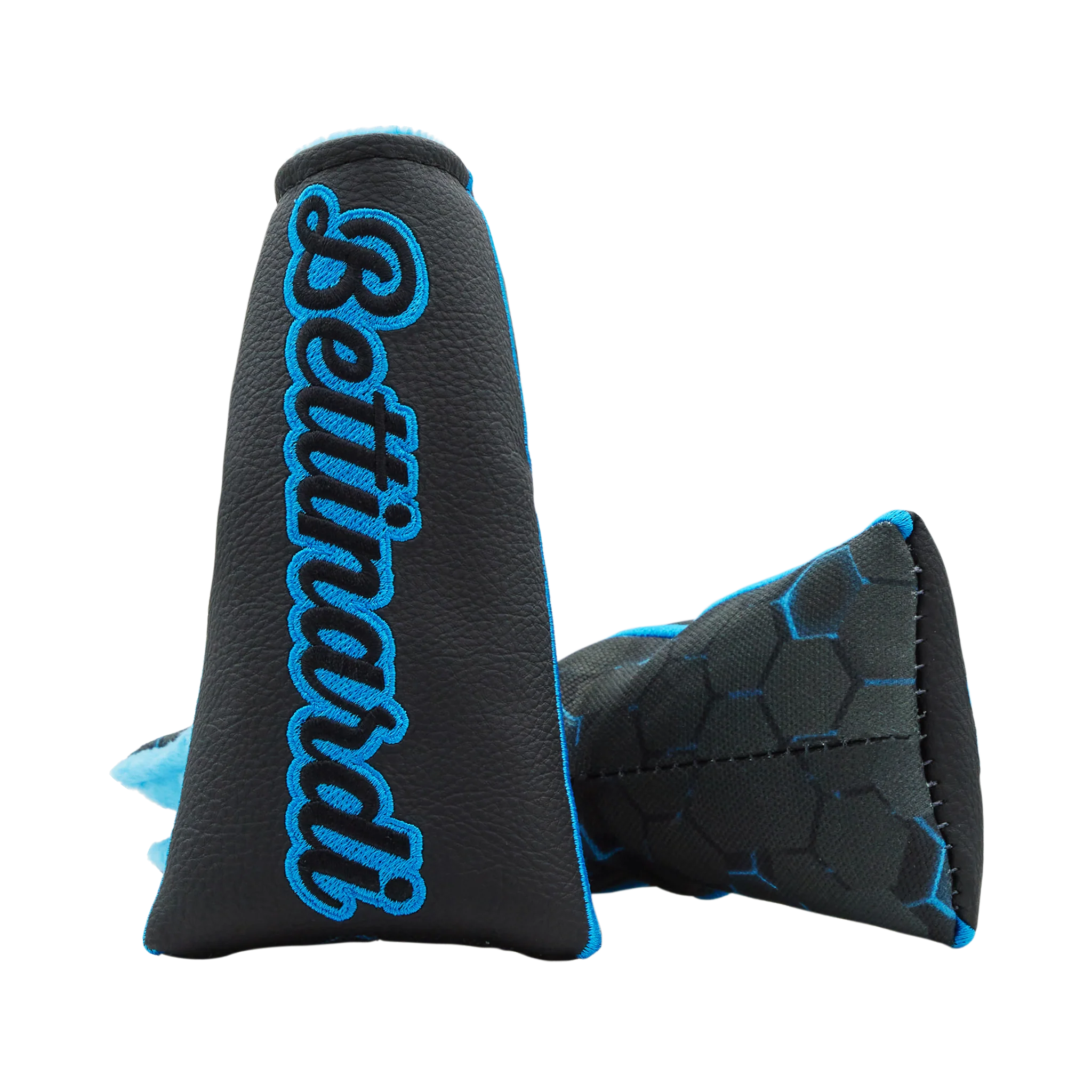 Script Hex B Dimensional Blade Putter Headcover (Blue/Black)
