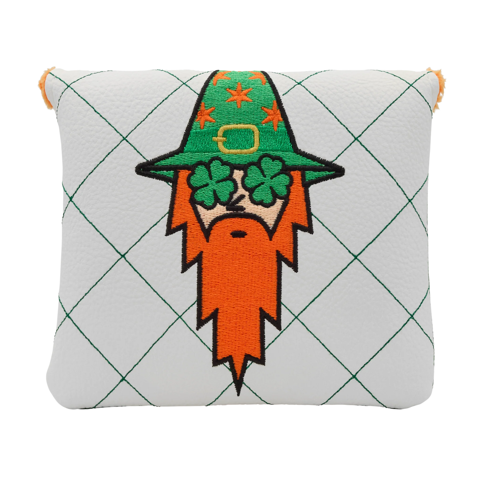 St. Patrick's Day Shamrock Eyes Wizard Mallet Putter Headcover