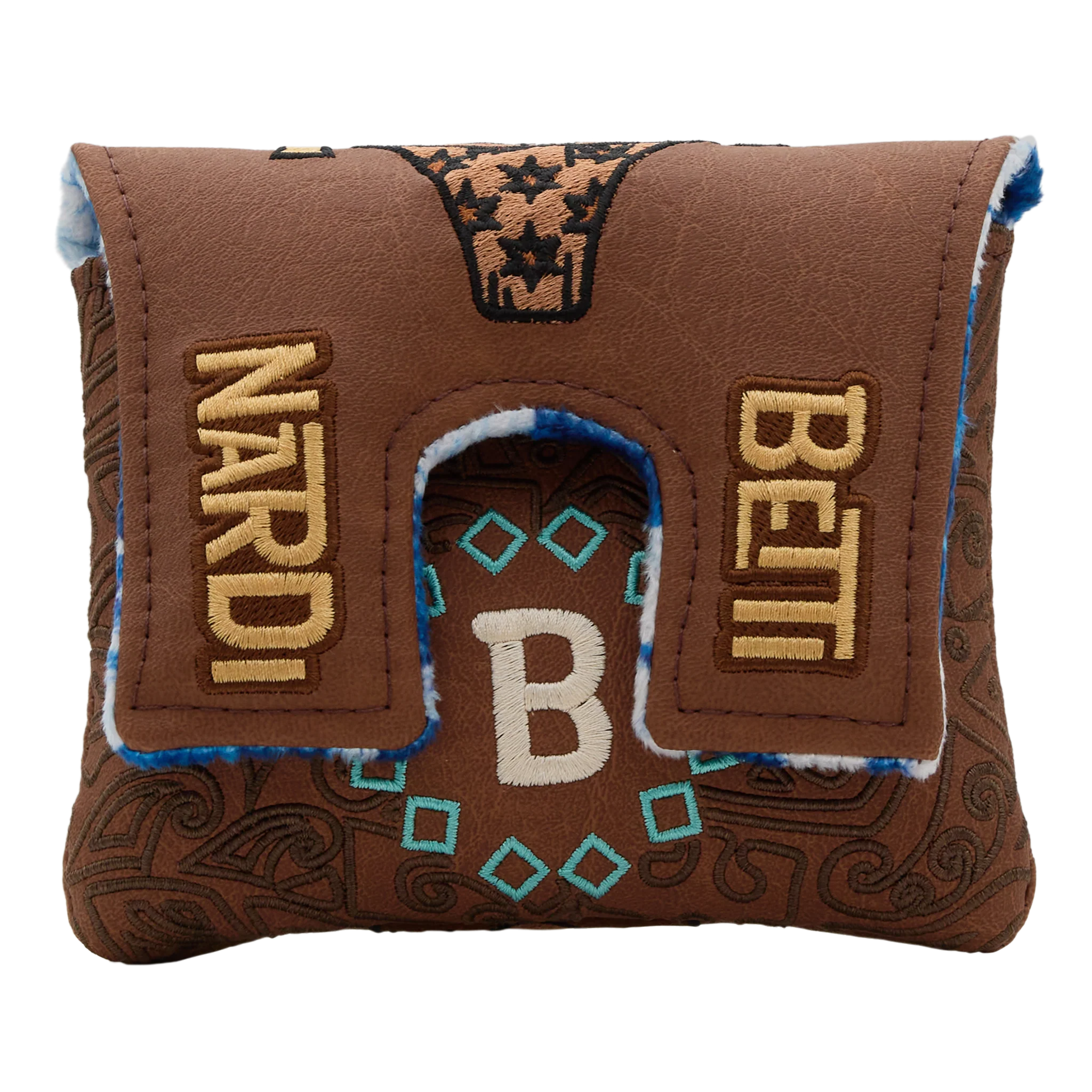 Tiki Totem Multi Icon Center Shaft Mallet Putter Headcover - Image 2